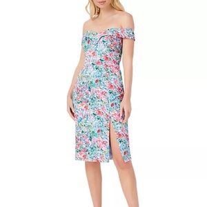 Aidan by Aidan Mattox
Off-the-Shoulder Floral Dress